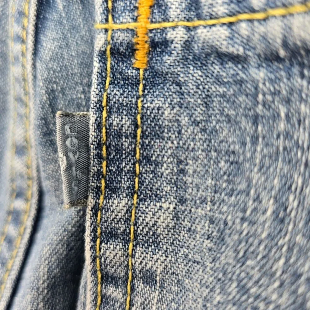 Vintage 90s Levis Silvertab Baggy Jeans Men Size 33x34 Blue Wide Leg Medium Wash